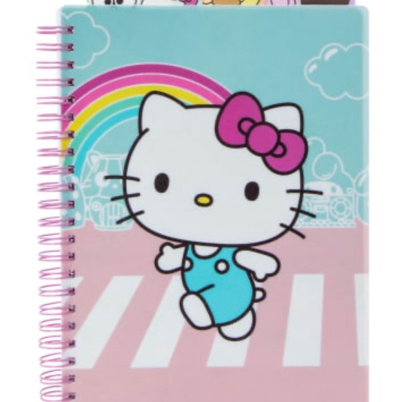Hello Kitty Spiral Notebook with tabs - Picture 1 of 4